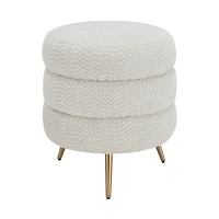 Cadence Small Ottoman - Boucle