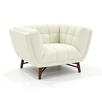 Kitsilano Premium Velvet Accent Chair – Beige