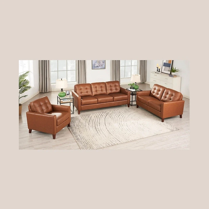 Tallon Genuine Leather Loveseat