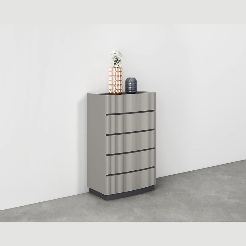 Nella Two Tone 5 Drawer Bedroom Chest