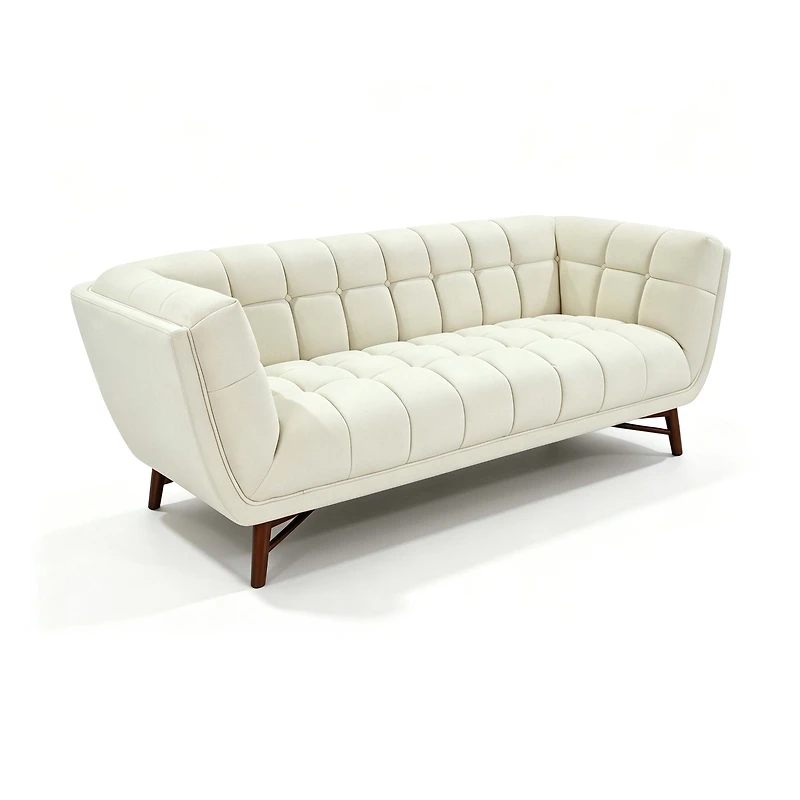 Kitsilano 3-Seater Premium Velvet Sofa – Beige