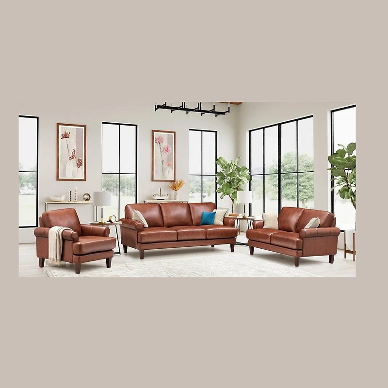 Austra Genuine Leather Accent Chair