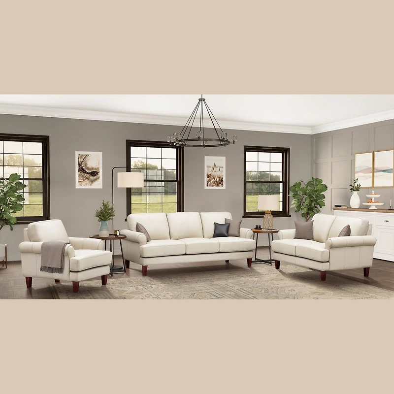 Austra Genuine Leather Accent Chair
