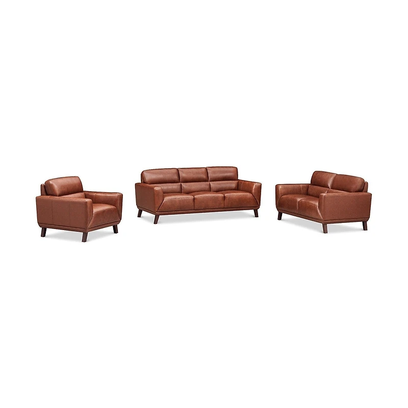 Jammie Genuine Leather Loveseat