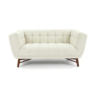 Kitsilano 2-Seater Premium Velvet Loveseat – Beige
