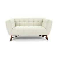Kitsilano 2-Seater Premium Velvet Loveseat – Beige
