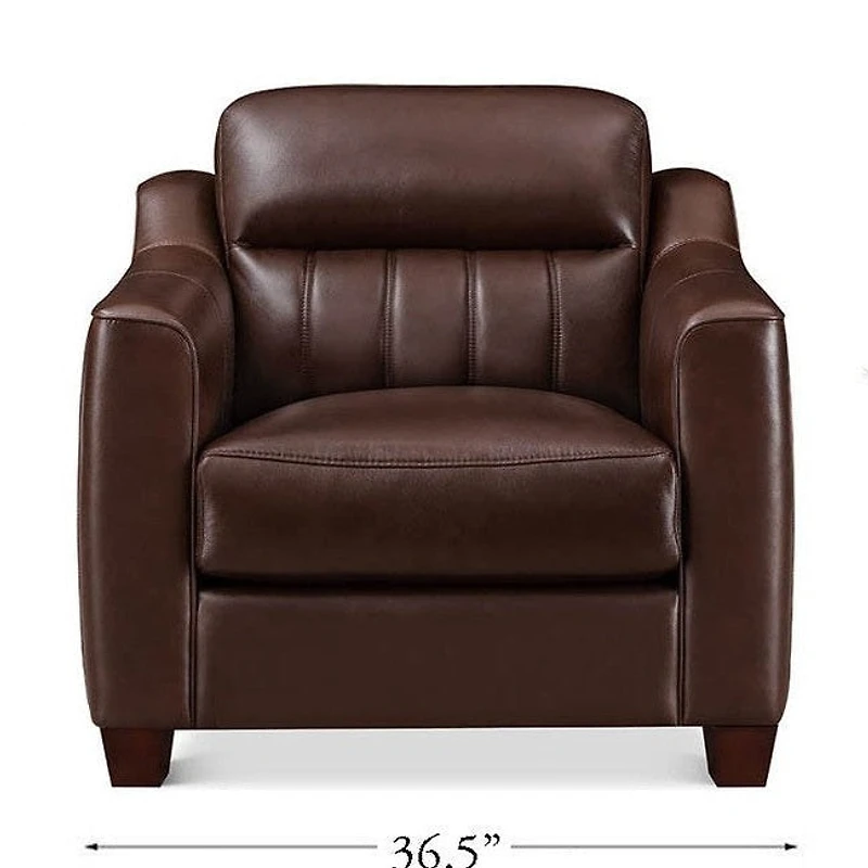 Nolan Genuine Leather Accent Chair