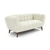 Kitsilano 2-Seater Premium Velvet Loveseat – Beige
