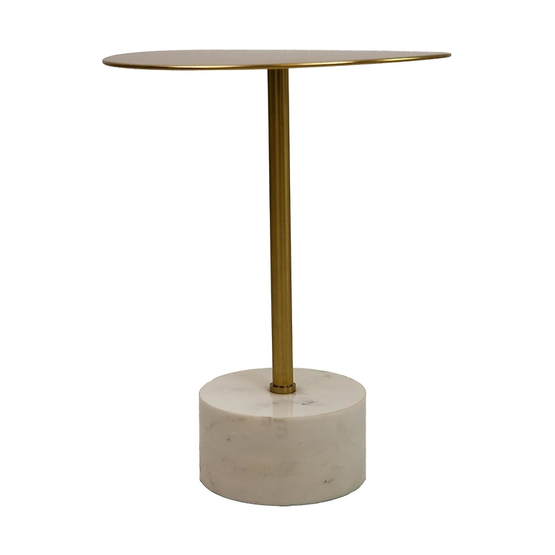 SELAH Side Table With Gold Top / Marble Base