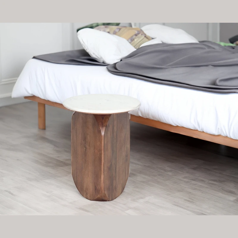 ARITIS SIDE TABLE WITH MARBLE TOP