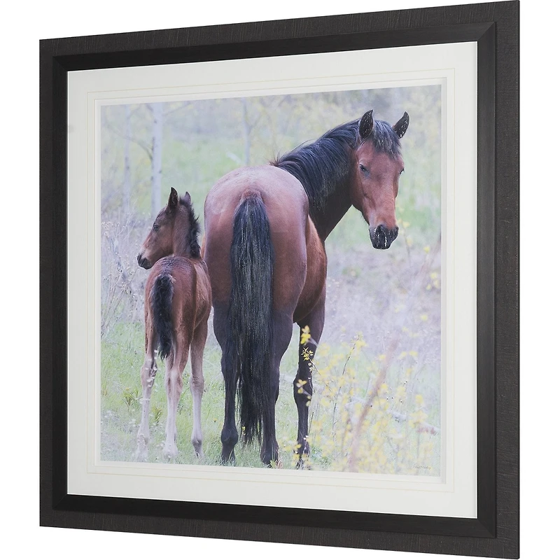A Watchful Bond Framed Art Print Matted under Glass