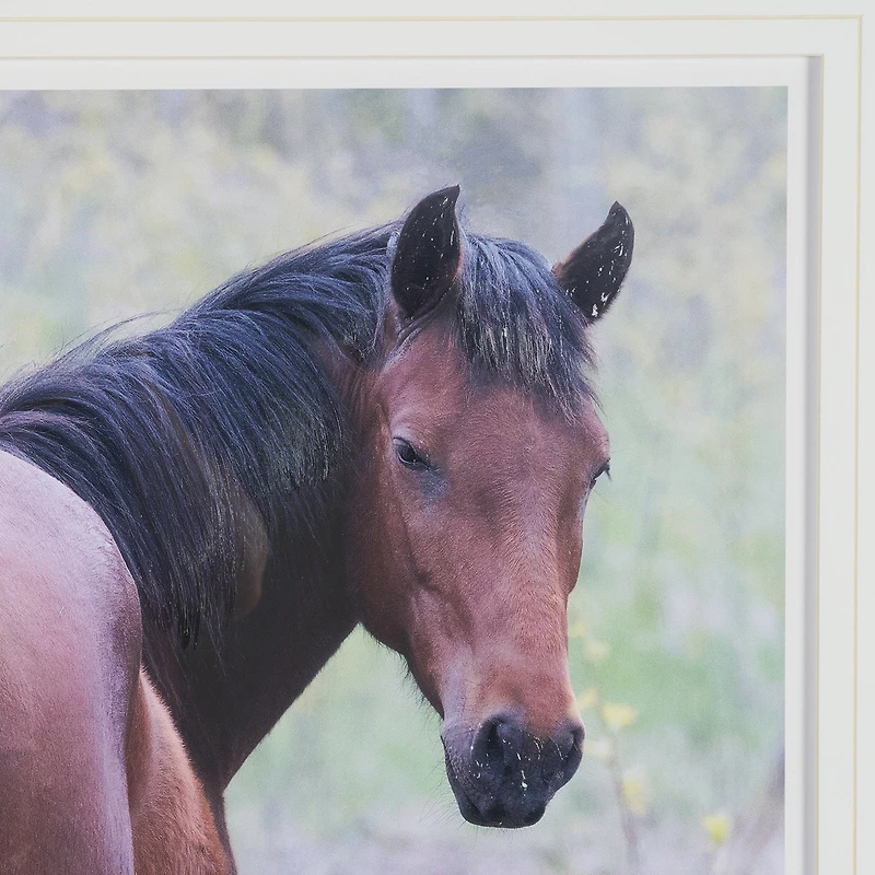 A Watchful Bond Framed Art Print Matted under Glass