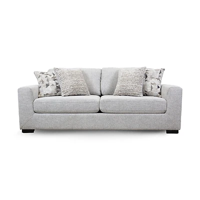 Archie Large Upholstered Sofa with 4 Toss Pillows