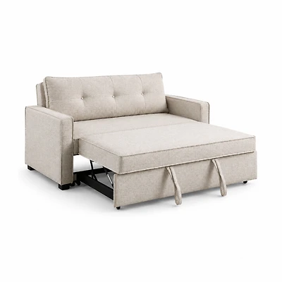 Argyle Performance Fabric Pull-Out Sofa Bed – Oatmeal