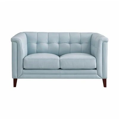 Arvon Genuine Leather Loveseat
