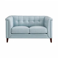 Arvon Genuine Leather Loveseat