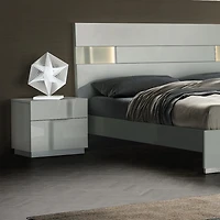 Janice Night Stand - Cool Grey