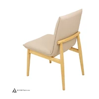 Barnes Genuine Leather Dining Chair - Light Mocha