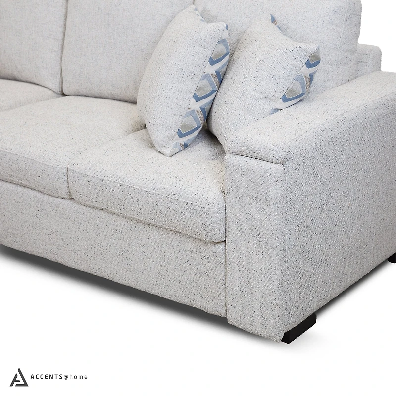 Bjorn Right Pull Out Sleeper Sectional - Quartz - Large