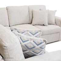 Bjorn Right Pull Out Sleeper Sectional - Quartz - Large