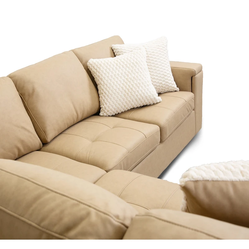 Bjorn Left Pull Out Sleeper Sectional - Soybean - Large