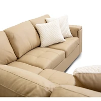 Bjorn Left Pull Out Sleeper Sectional - Soybean - Large