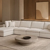 Blanca Modular Fabric Ottoman