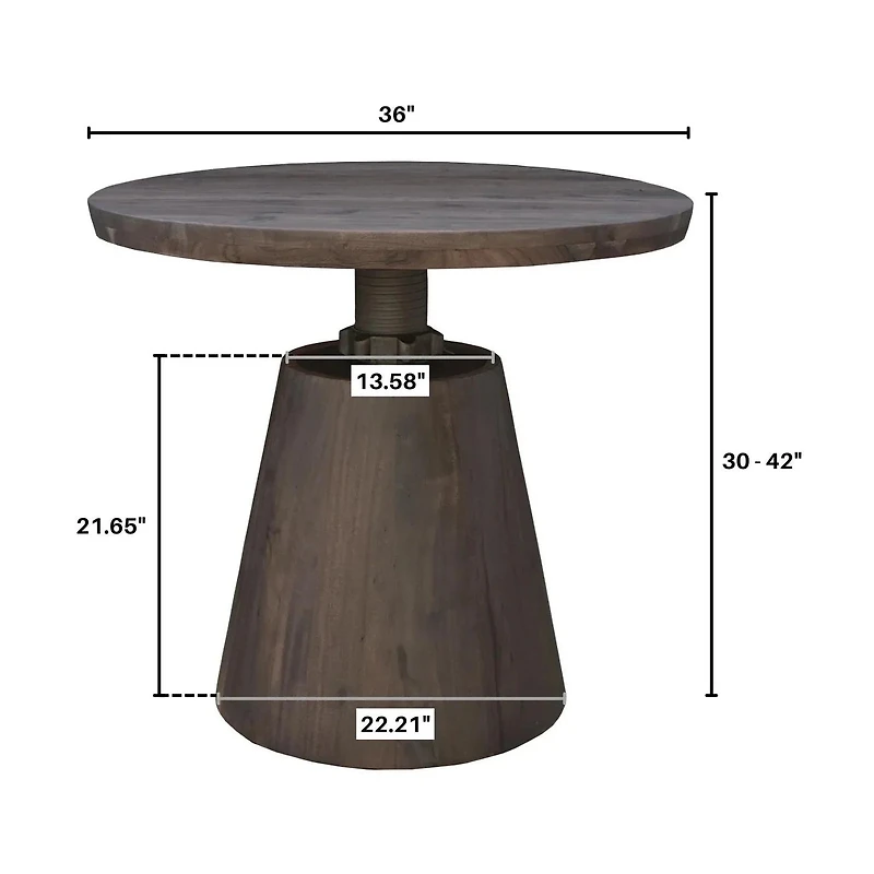 Aurelle Bistro Crank Table