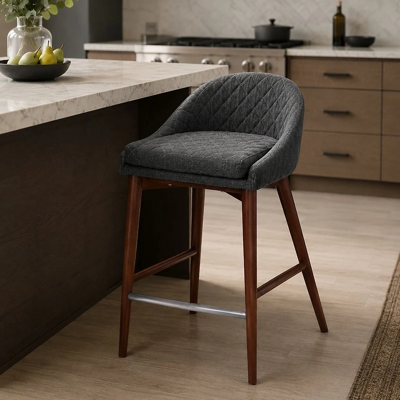 Calvera Counter Stool - Dark Grey
