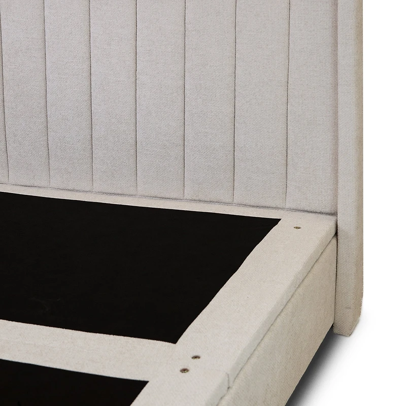Candice Storage Double Bed With Drawers - Pearl