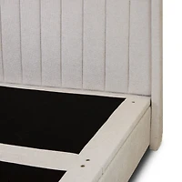 Candice Storage Double Bed With Drawers - Pearl