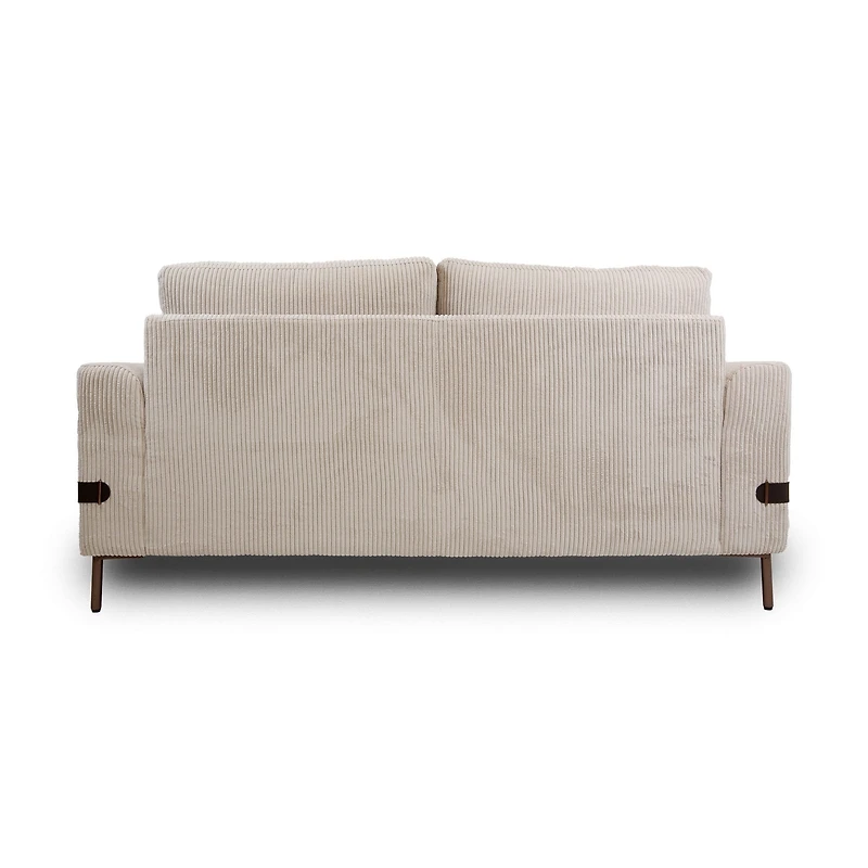 Chadwick Fabric Loveseat - Ivory