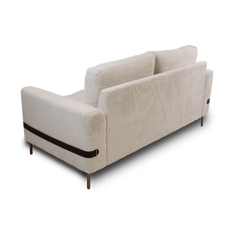 Chadwick Fabric Loveseat - Ivory