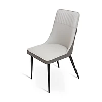 Harmen Two Tone Dining Chair - Faux Leather