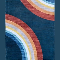 Daisy Navy Floral Area Rug