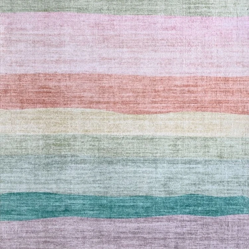 Soft Pink Daisy Blossom Area Rug
