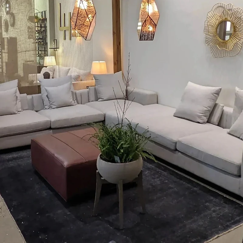 Cresswyn Ottoman - Alba Stone