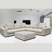 Cresswyn Ottoman - Alba Stone