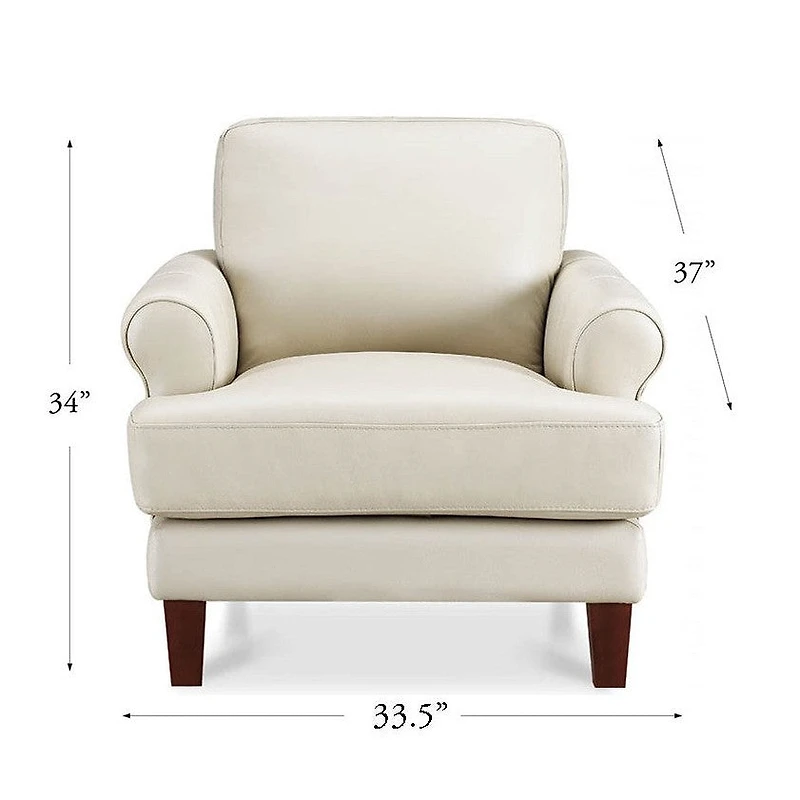 Austra Genuine Leather Accent Chair