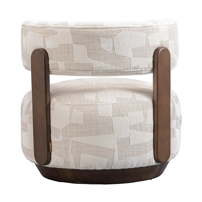 Greta Accent Chair – Soft Textured Fabric & Pine Frame