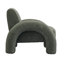 Leni Premium Boucle Accent Chair – Green