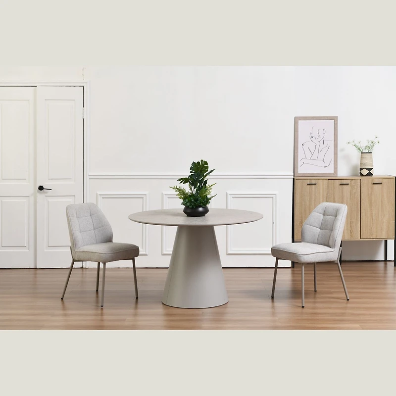 Alexios Round Matt Finish Dining Table