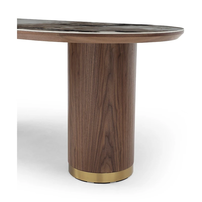 Scottsdale Ceramic Top and Wooden Base Dining Table