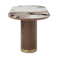Scottsdale Ceramic Top and Wooden Base Dining Table