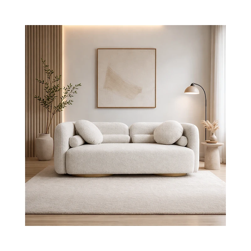 Freya Premium Boucle Fabric Sofa
