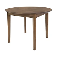 Elvyn Round Dining Table – Warm Pecan