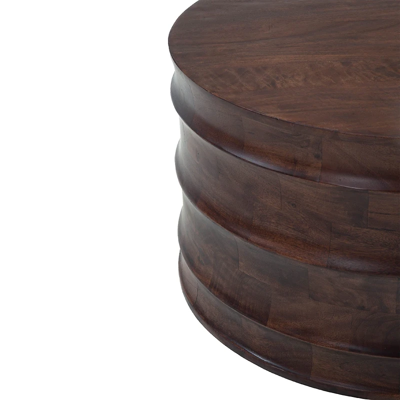 Global Coffee Table – Solid Mango Wood | Walnut Finish