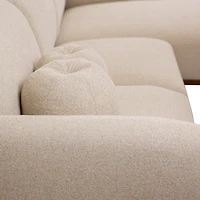 Genea Sectional with Premium Believe Fabric - Beige
