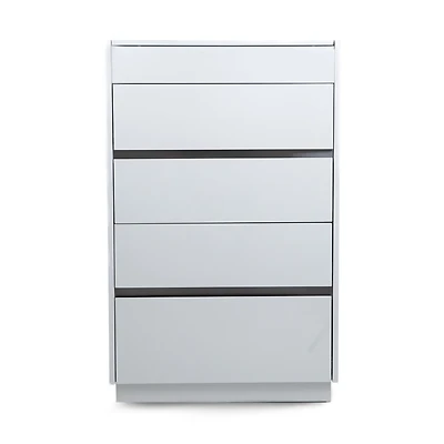 Gilly Grey Glossy Finish Bedroom Chest