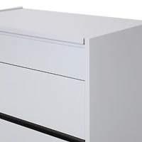Gilly Grey Glossy Finish Bedroom Chest